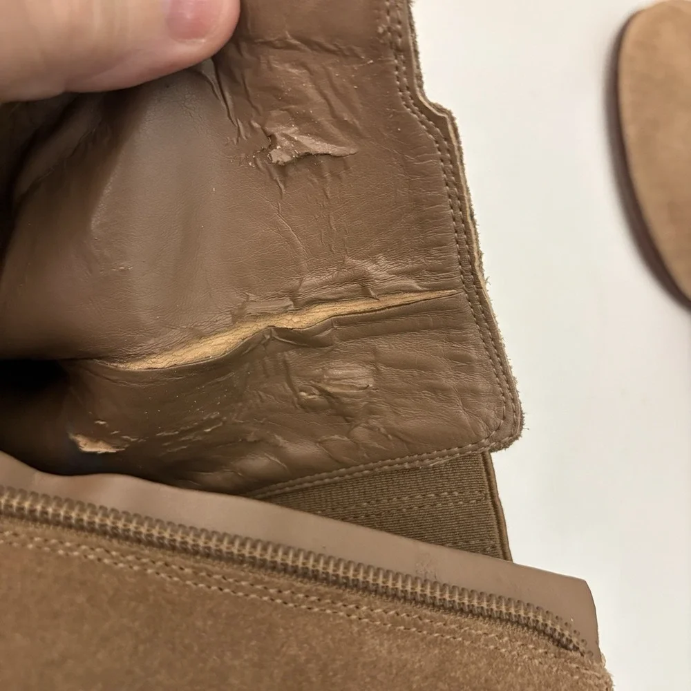 Tommy Hilfiger Ankle Booties Women's Size 10M Brown Suede ‎ Stacked Block heel - Picture 9 of 9
